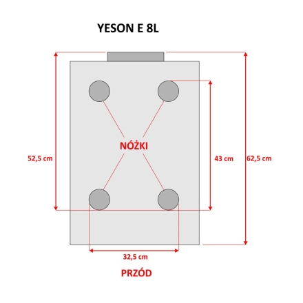 Yeson autoklaw Black E LED 8 l  kl. B medyczna - 3